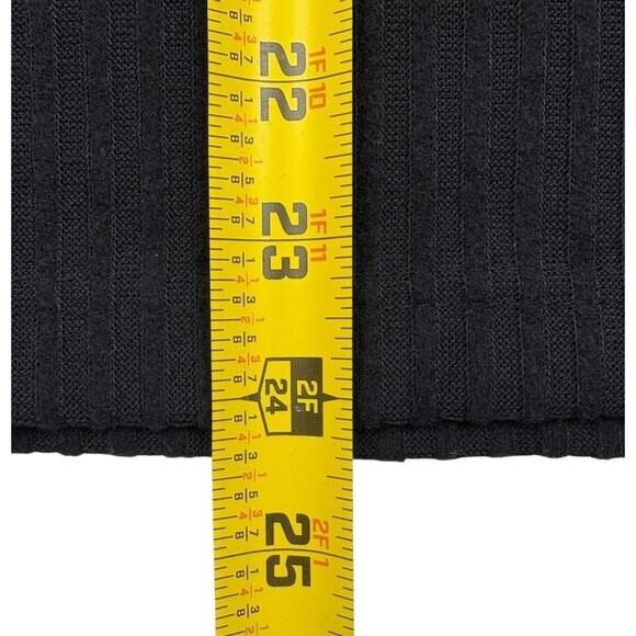 Yummie Wide Rib Soft Long Sleeve Cozy Lounge Layering Top Black L - Picture 9 of 10